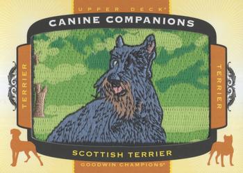 2018 Upper Deck Goodwin Champions - Canine Companions Manufactured Patch #CC131 Scottish Terrier Front