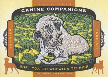 2018 Upper Deck Goodwin Champions - Canine Companions Manufactured Patch #CC135 Soft Coated Wheaten Terrier Front