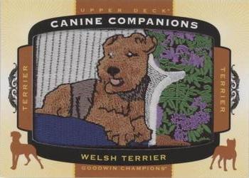 2018 Upper Deck Goodwin Champions - Canine Companions Manufactured Patch #CC138 Welsh Terrier Front