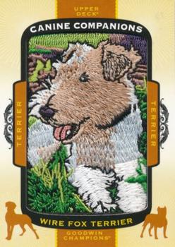 2018 Upper Deck Goodwin Champions - Canine Companions Manufactured Patch #CC140 Wire Fox Terrier Front