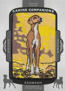 2018 Upper Deck Goodwin Champions - Canine Companions Manufactured Patch #CC141 Azawakh Front