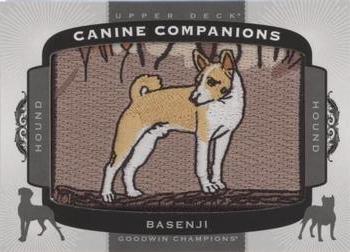 2018 Upper Deck Goodwin Champions - Canine Companions Manufactured Patch #CC142 Basenji Front