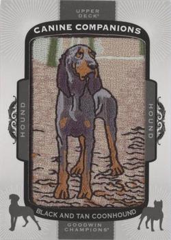2018 Upper Deck Goodwin Champions - Canine Companions Manufactured Patch #CC145 Black and Tan Coonhound Front