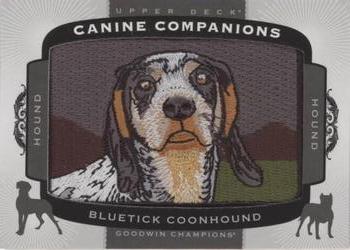 2018 Upper Deck Goodwin Champions - Canine Companions Manufactured Patch #CC147 Bluetick Coonhound Front