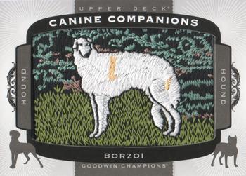 2018 Upper Deck Goodwin Champions - Canine Companions Manufactured Patch #CC148 Borzoi Front