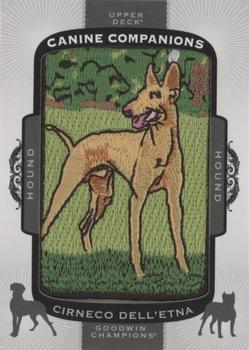 2018 Upper Deck Goodwin Champions - Canine Companions Manufactured Patch #CC149 Cirneco Dell'Etna Front