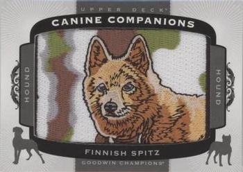 2018 Upper Deck Goodwin Champions - Canine Companions Manufactured Patch #CC150 Finnish Spitz Front