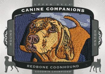 2018 Upper Deck Goodwin Champions - Canine Companions Manufactured Patch #CC155 Redbone Coonhound Front