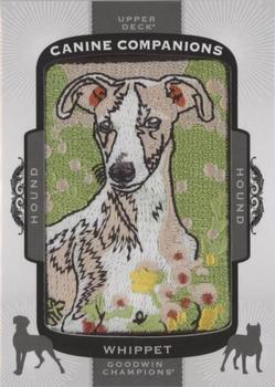2018 Upper Deck Goodwin Champions - Canine Companions Manufactured Patch #CC160 Whippet Front