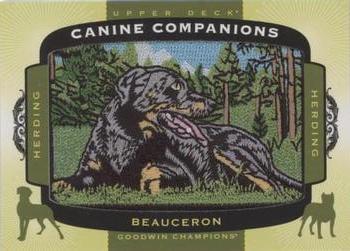 2018 Upper Deck Goodwin Champions - Canine Companions Manufactured Patch #CC161 Beauceron Front