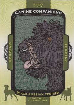 2018 Upper Deck Goodwin Champions - Canine Companions Manufactured Patch #CC163 Black Russian Terrier Front