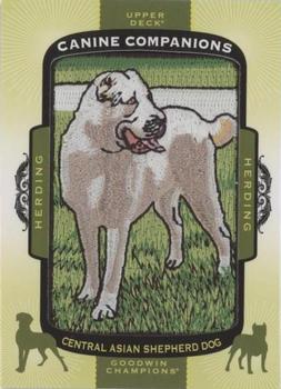 2018 Upper Deck Goodwin Champions - Canine Companions Manufactured Patch #CC168 Central Asian Shepherd Dog Front