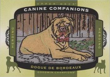 2018 Upper Deck Goodwin Champions - Canine Companions Manufactured Patch #CC170 Dogue de Bordeaux Front