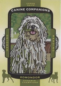 2018 Upper Deck Goodwin Champions - Canine Companions Manufactured Patch #CC172 Komondor Front