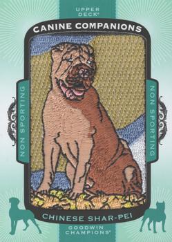 2018 Upper Deck Goodwin Champions - Canine Companions Manufactured Patch #CC178 Chinese Shar-Pei Front