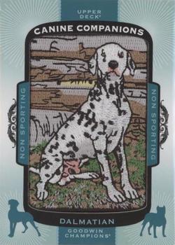 2018 Upper Deck Goodwin Champions - Canine Companions Manufactured Patch #CC180 Dalmatian Front