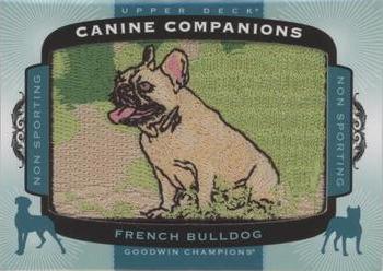 2018 Upper Deck Goodwin Champions - Canine Companions Manufactured Patch #CC181 French Bulldog Front