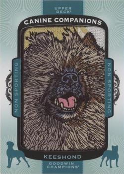 2018 Upper Deck Goodwin Champions - Canine Companions Manufactured Patch #CC182 Keeshond Front