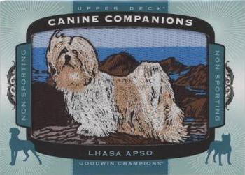 2018 Upper Deck Goodwin Champions - Canine Companions Manufactured Patch #CC183 Lhasa Apso Front