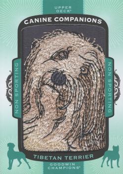 2018 Upper Deck Goodwin Champions - Canine Companions Manufactured Patch #CC186 Tibetan Terrier Front