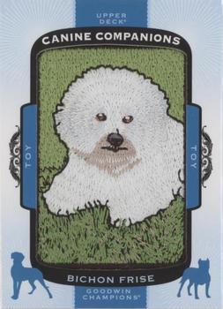 2018 Upper Deck Goodwin Champions - Canine Companions Manufactured Patch #CC189 Bichon Frise Front