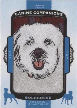 2018 Upper Deck Goodwin Champions - Canine Companions Manufactured Patch #CC190 Bolognese Front