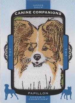 2018 Upper Deck Goodwin Champions - Canine Companions Manufactured Patch #CC197 Papillon Front