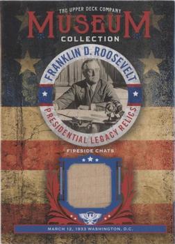 2018 Upper Deck Goodwin Champions - Museum Collection FDR Presidential Legacy Relics #FDR-3 Fireside Chats Front
