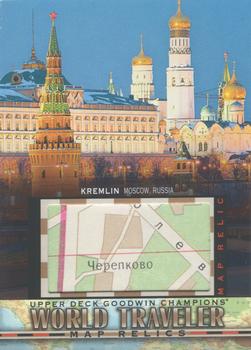 2018 Upper Deck Goodwin Champions - World Traveler Map Relics #WT-91 Kremlin/ Moscow Front