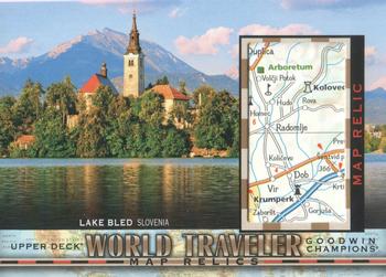 2018 Upper Deck Goodwin Champions - World Traveler Map Relics #WT-92 Lake Bled/ Slovenia Front