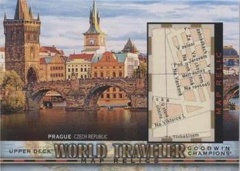 2018 Upper Deck Goodwin Champions - World Traveler Map Relics #WT-124 Prague/ Czech Republic Front