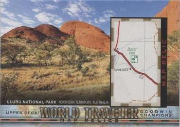 2018 Upper Deck Goodwin Champions - World Traveler Map Relics #WT-143 Uluru National Park/ Australia Front