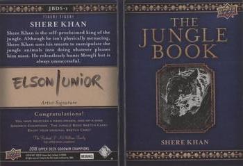 2018 Upper Deck Goodwin Champions - The Jungle Book Dual-Panel Sketch Booklets #JBDS-1 Shere Khan Back