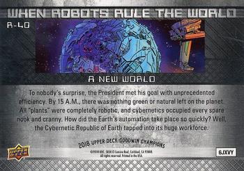 2018 Upper Deck Goodwin Champions - When Robots Rule the World #R-40 A New World Back
