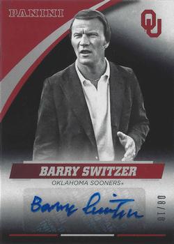 2016 Panini Oklahoma Sooners - Autographs Black #BS-OU Barry Switzer Front