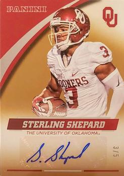 2016 Panini Oklahoma Sooners - Autographs Gold #SS-OU Sterling Shepard Front