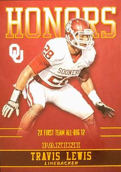 2016 Panini Oklahoma Sooners - Honors #TL-OU Travis Lewis Front