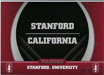 2015 Panini Stanford Cardinal - Gold #2 Stanford Location / Map Front