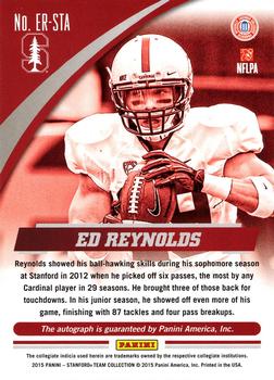 2015 Panini Stanford Cardinal - Autographs #ER-STA Ed Reynolds Back