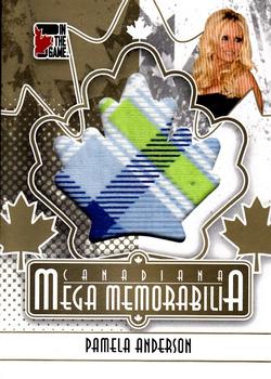 2011 In The Game Canadiana - Mega Memorabilia Gold #MM-24 Pamela Anderson Front