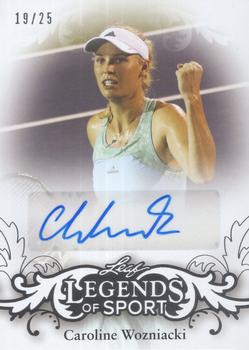 2015 Leaf Legends of Sport - Silver Foil #BA-CW1 Caroline Wozniacki Front