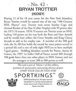 2018 Sportkings - Mini #42 Bryan Trottier Back