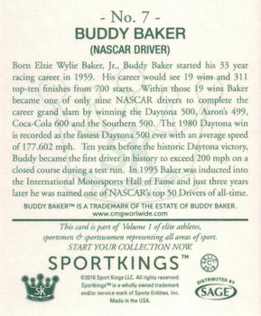 2018 Sportkings - Hobby Mini #7 Buddy Baker Back