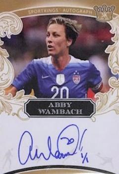 2018 Sportkings - Autographs Gold #A34 Abby Wambach Front