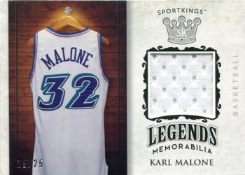 2018 Sportkings - Legends Memorabilia Silver #LSM-10 Karl Malone Front