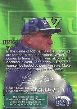 1997 Utah Department of Alcoholic Beverage Control #NNO Lavell Edwards Back