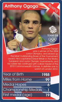 2012 Top Trumps Our Greatest Team #NNO Anthony Ogogo Front
