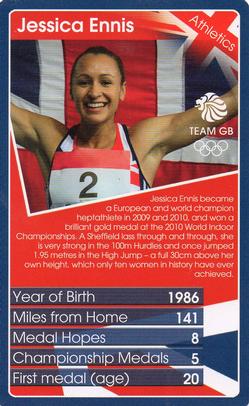2012 Top Trumps Our Greatest Team #NNO Jessica Ennis Front
