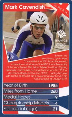 2012 Top Trumps Our Greatest Team #NNO Mark Cavendish Front