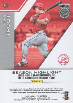 2018 Panini National Convention - Case Breaker #2 Mike Trout Back